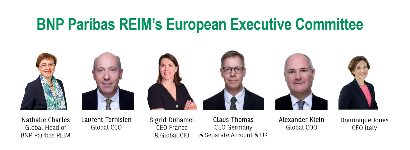BNP Paribas REIM European Executive Committee